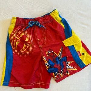 Boys Size 4 Disney Store Spider-Man Swim Trunks